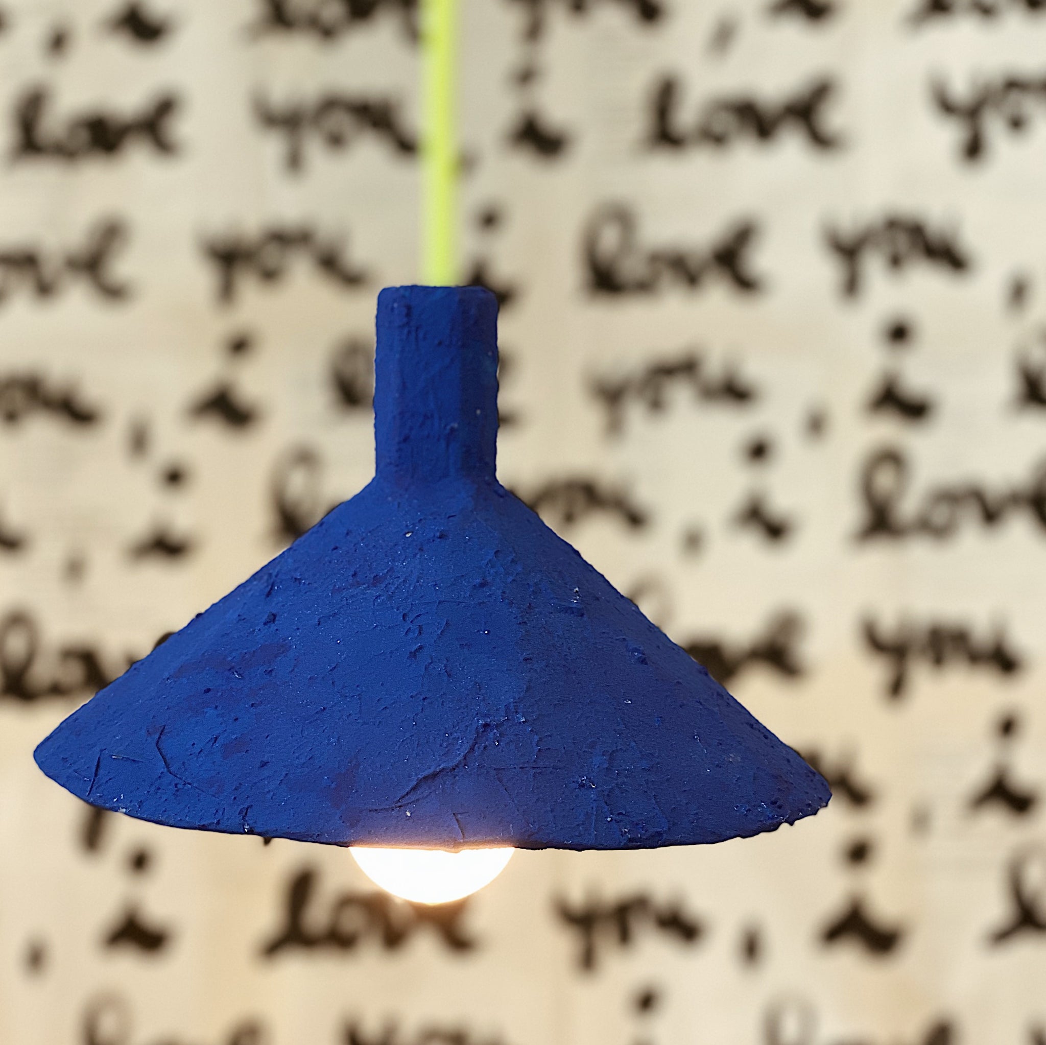 LAMP BOWL BLUE