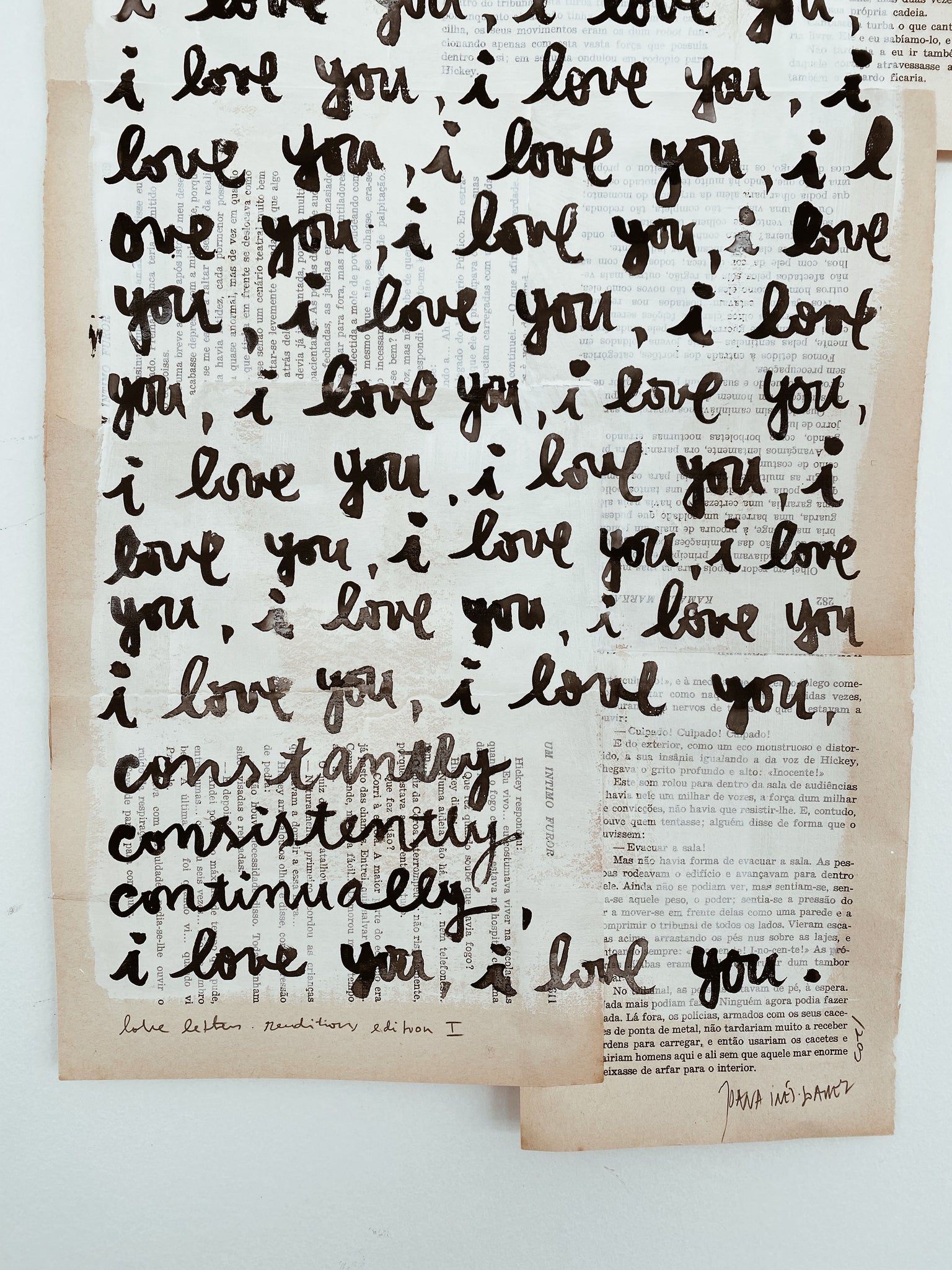 LOVE LETTERS RENDITIONS EDITION | CCC