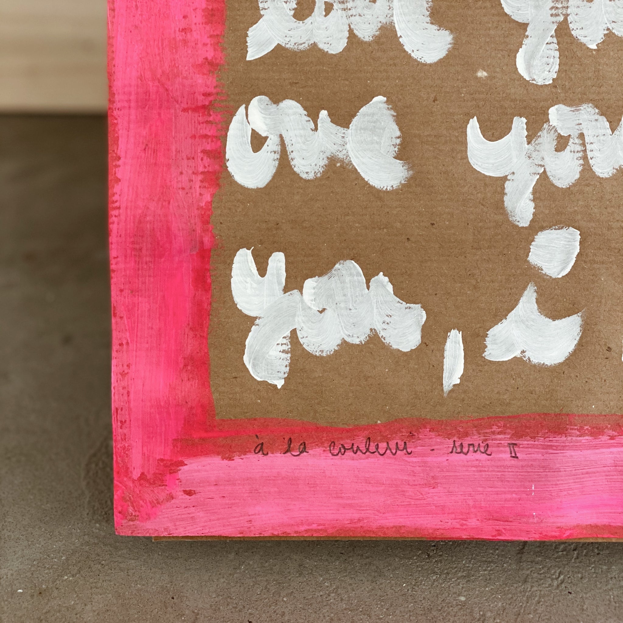 *PANEL LOVE LETTERS PINK FOLDED