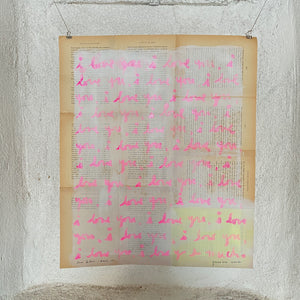 LOVE LETTERS - XMAS EDITION FLUO PINK